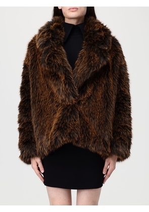Fur Coat SEMICOUTURE Woman color Brown