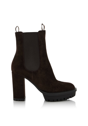 Gianvito Rossi Barrie Suede Platform Boots - Moda Operandi