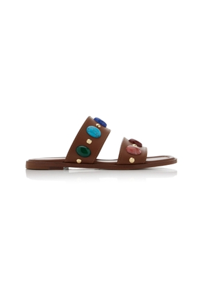 Gianvito Rossi Pasha Leather Sandals - Moda Operandi