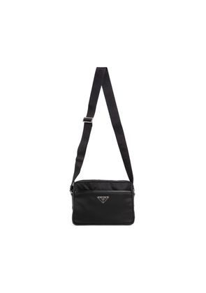 Nylon And Saffiano Leather Shoulder Bag