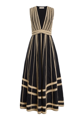 Ulla Johnson Palermo Embroidered Cotton Midi Dress - Moda Operandi
