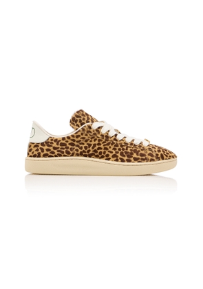 Valentino Garavani Royco Animal-Print Calf-Hair Sneakers - Moda Operandi