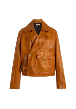 Sanderlak Leather Moto Jacket - Moda Operandi