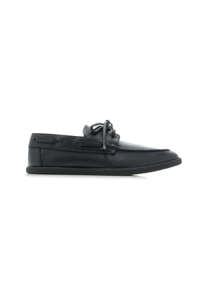 The Row Novus Leather Boat Shoes - Moda Operandi