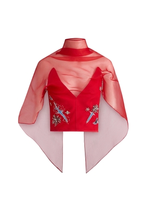 Maticevski Rebel Cause Bead-Embroidered Top - Moda Operandi