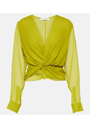 Christopher Esber Springs silk georgette blouse