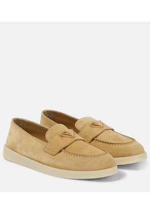 Prada Saint Tropez suede loafers