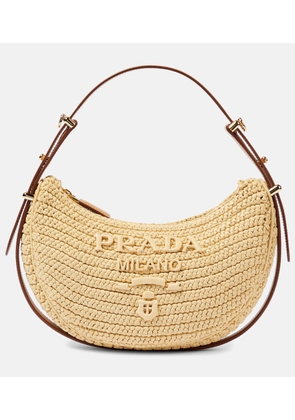 Prada Prada Arque raffia-effect shoulder bag