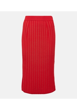Joseph Ribbed-knit midi skirt
