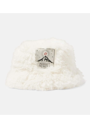 Perfect Moment Faux shearling bucket hat