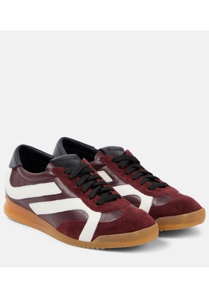 Proenza Schouler Track suede-trimmed leather sneakers
