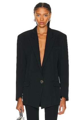 THE ATTICO Glen Blazer in Black - Black. Size 42 (also in 44).