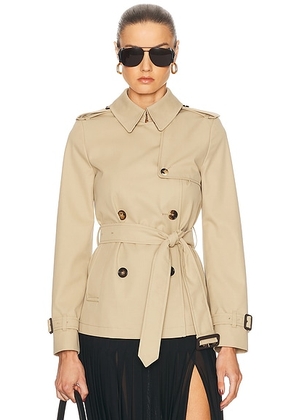 Burberry Belted Trench Coat in Beige - Beige. Size 2 (also in ).