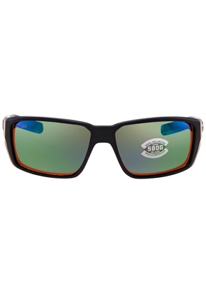 Costa Del Mar FANTAIL PRO Green Mirror Polarized Glass Mens Sunglasses 6S9079 907902 60