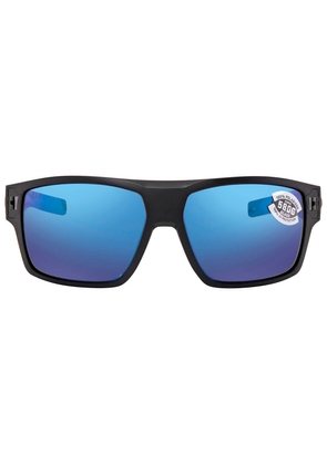 Costa Del Mar DIEGO Blue Mirror Polarized Glass Mens Sunglasses DGO 11 OBMGLP 62