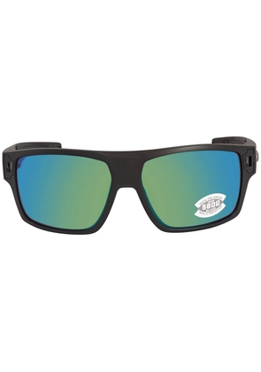 Costa Del Mar DIEGO Green Mirror Polarized Glass Rectangular Mens Sunglasses 6S9034 903426 62