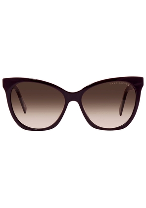 Marc Jacobs Brown Gradient Cat Eye Ladies Sunglasses MARC 336/S 00T7/HA 56