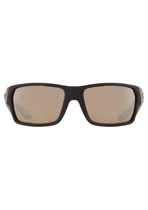 Costa Del Mar Tailfin Copper SIlver Mirror Polarized Glass Rectangular Mens Sunglasses 6S9113 911304 60