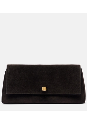 Khaite Audrey suede clutch