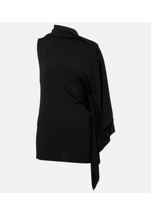 Sportmax Fiorella asymmetric jersey top