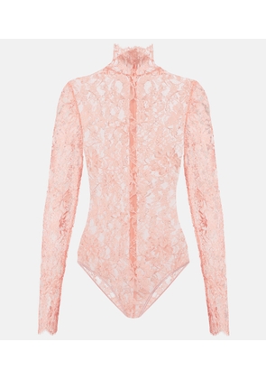 Valentino Turtleneck lace bodysuit