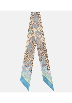 Etro Paisley silk scarf