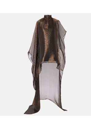 Taller Marmo Dallas metallic caped organza kaftan