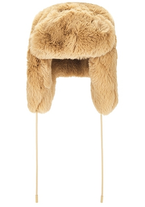 Goldbergh Cher Aviator Hat in Caramello - Brown. Size all.