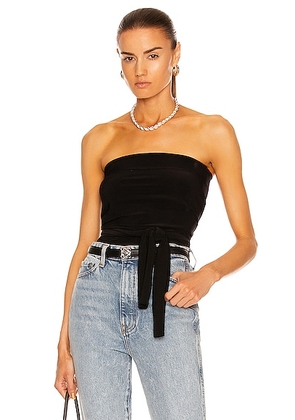 Norma Kamali All In One Bodysuit in Black - Black. Size XS (also in ).