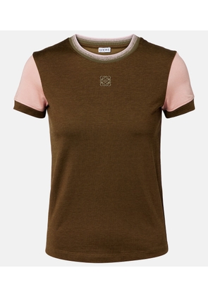 Loewe Cotton-blend jersey T-shirt