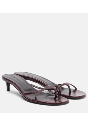 Khaite Mila 35 leather mules