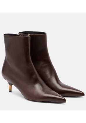 Khaite Bella 55 leather ankle boots