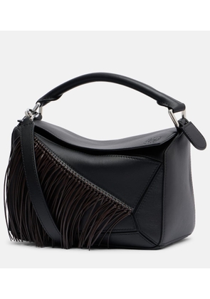 Loewe Puzzle Small fringed leather shoulder bag