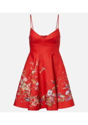 Zimmermann Patience floral linen minidress