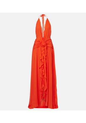 Blumarine Ruffled georgette gown