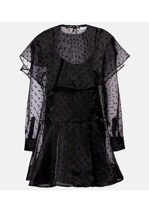 Ganni Polka-dot organza minidress