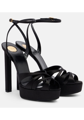 Saint Laurent Satin platform sandals