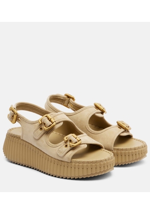 Chloe Nama suede platform sandals