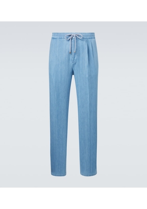 Brunello Cucinelli Pleated straight jeans