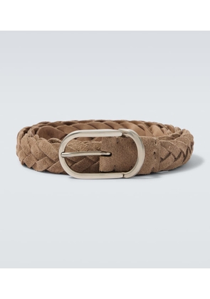 Brunello Cucinelli Braided suede belt