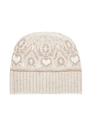 KHAITE Avers Beanie in Ecru Multi - Ivory. Size all.