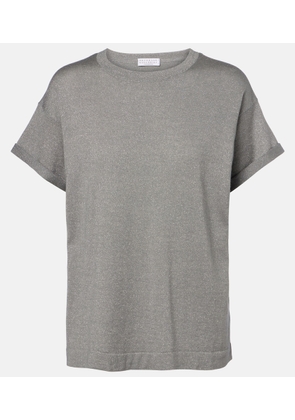 Brunello Cucinelli Cashmere and silk-blend T-shirt