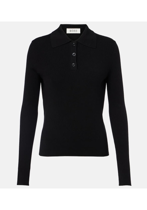 Rohe Ribbed-knit polo shirt