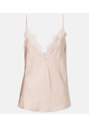 Rohe Lace-trimmed silk top