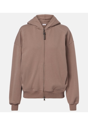 Brunello Cucinelli Cotton jersey zip-up hoodie