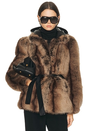 Mimchik Penny Coat in Tobacco - Brown. Size M (also in ).