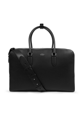 Smythson Soft Travel Bag In Ludlow In Black