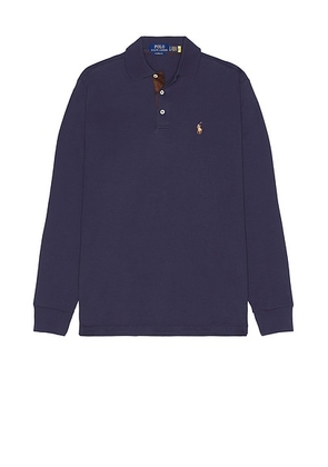 Polo Ralph Lauren Classic Long Sleeve Polo Shirt in Refined Navy - Blue. Size S (also in ).