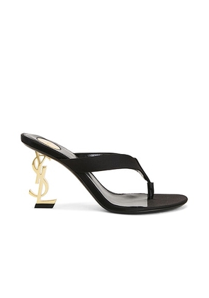 Saint Laurent Opyum Mule Sandal in Nero - Black. Size 35.5 (also in 36.5, 37, 37.5, 38, 38.5, 39, 39.5, 40, 41).