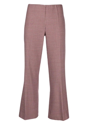 PAROSH houndstooth flared trousers - XS ROSA